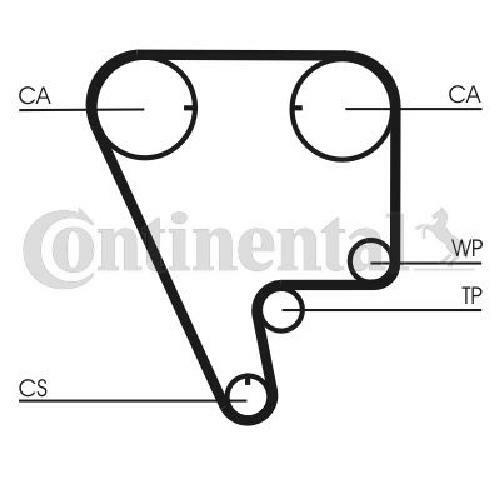 Original Continental CTAM Timing Belt CT794 for Honda
