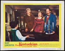 KENTUCKIAN Orig Movie Lobby Card Poster Burt Lancaster Frontier Western