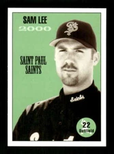 2000 St. Paul Saints Team Issue Sam Lee rare ssp BXCP39