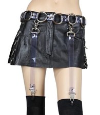 2 Clear Vinyl Leg Harness Garter Goth Punk Metal Grunge Club Burlesque Pair Club