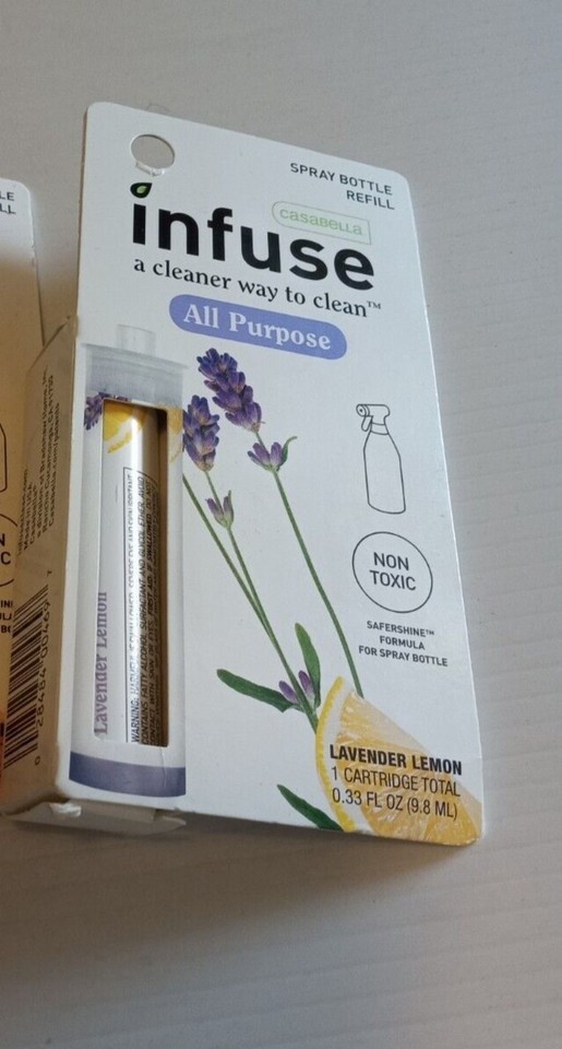 Casabella Infuse All Purpose Spray Bottle Refill Lavender Lemon