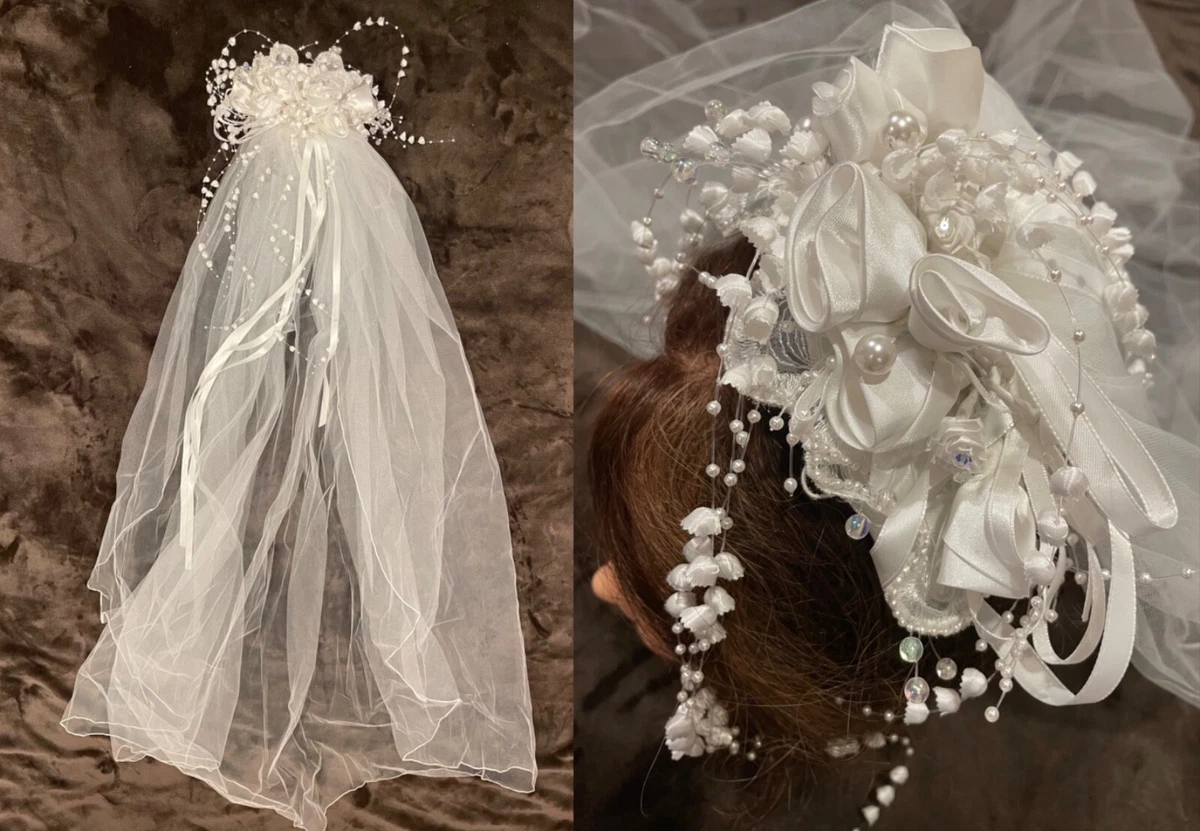 David’s Bridal Russian Bridal Facinator Veil W/Handband & Swarovski Crystals NEW Swarovski Bridal Veils for sale | eBay main image 3