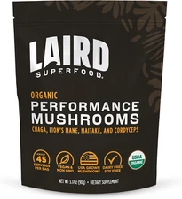 Organic Performance Mushroom Blend with Chaga, Cordyceps, Lion'S Mane and Mai...