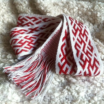 Ukrainian hand woven sash belt Cossack 