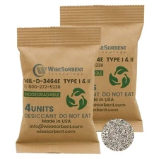 Kraft Clay 132 Gram 495Packs Desiccants Packs for Safe Dehumidifier for Gun Safe