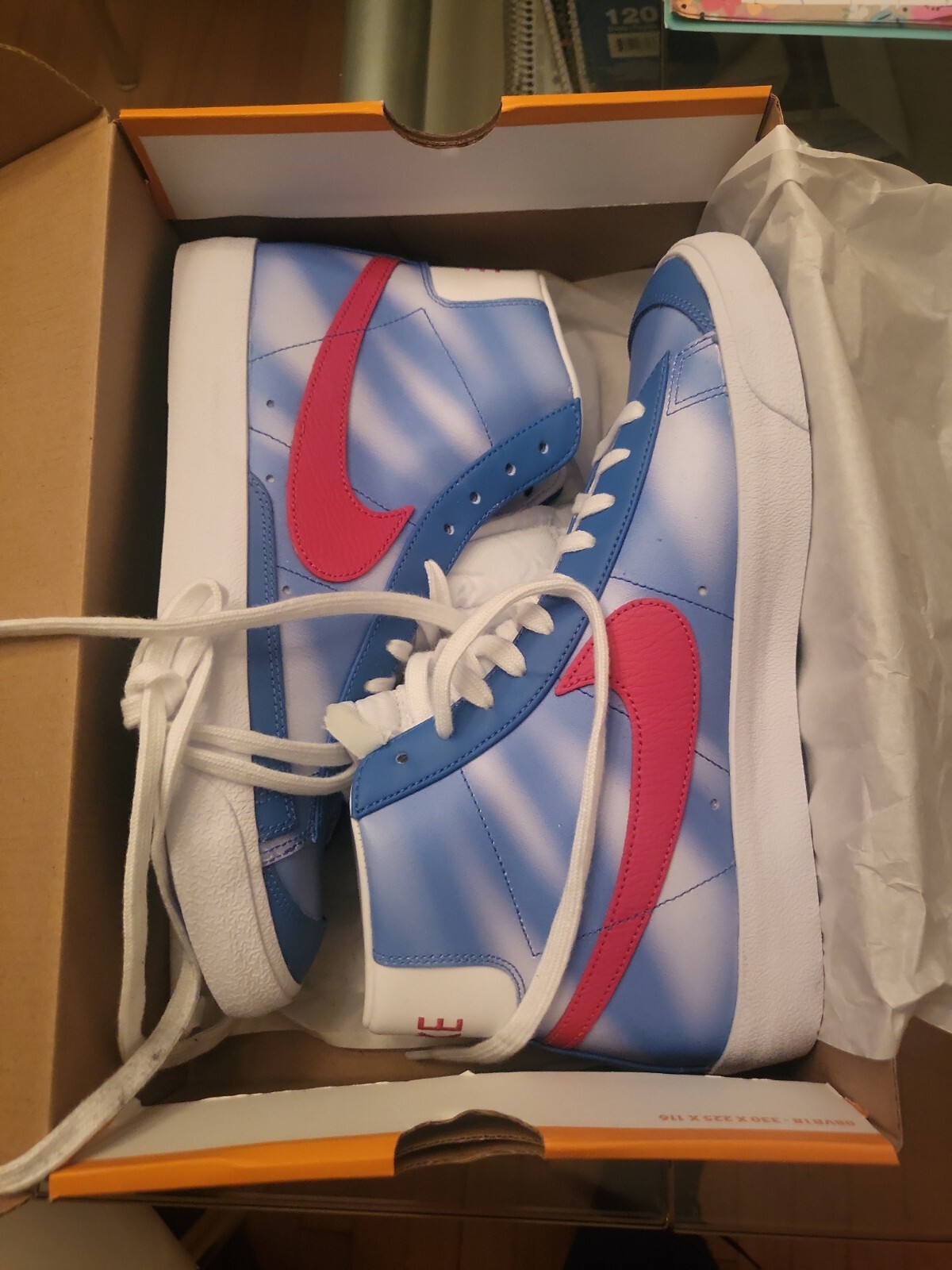 Blazer Mid 77 New Jersey Nets Hardwood Classics Pacific Blue Size 10 DC1405-400-image