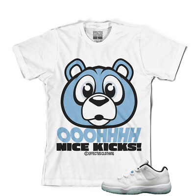 Tee to match Jordan Retro 11 Legend Blue Sneakers . Nice Bear Tee