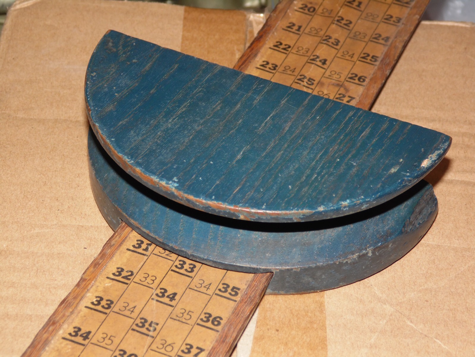 Vintage Gilman Belt Handimeter Wooden V Belt Measuring Tool eBay
