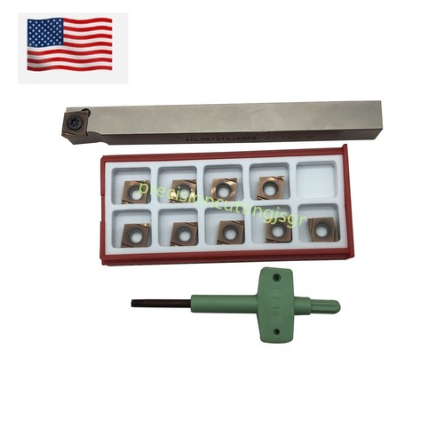 1/2" Lathe Turning Tool Holder SCLCR1212H09 +10* CCGT32.51 R Carbide Insert Tool - 第 2/8 張圖片