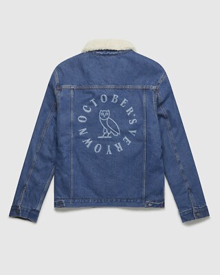 OVO 2020 SHEARLING DENIM JEAN JACKET Octobers Very Own Drake Size