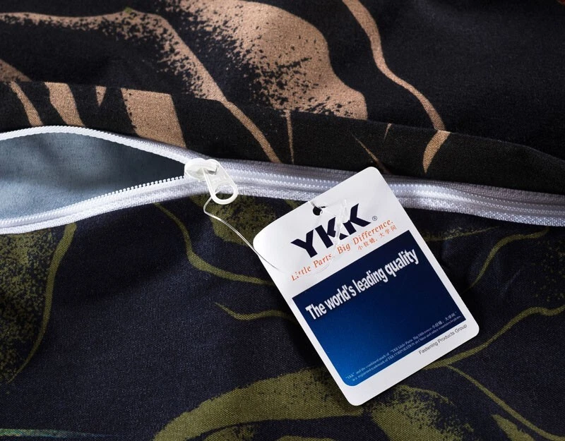 6 piezas. Juego de funda nórdica completa de polialgodón en negro, rojo y amarillo para edredón Foto 4 de 4