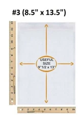 8.5x13.5 POLY BUBBLE MAILERS SHIPPING MAILING PADDED BAGS ENVELOPES SEAL