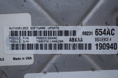 2015 DODGE RAM 1500 3.6L ENGINE COMPUTER MODULE ECU ECM 05150897AD OEM - Picture 3 of 10
