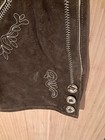 Ernst Licht Brown Leather Lederhosen Shorts w/ Suspenders Size 32 — photo 7