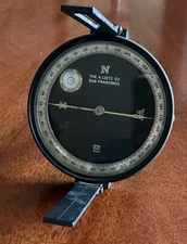 Original Antique 1920s A. Lietz Co. Surveying Compass + Brass Ball & Socket Nice