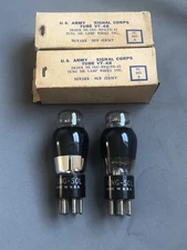 VT-48 type 41 Tubes Output Power Pentode Tung-Sol NOS Mil Spec WWII Matched Pair