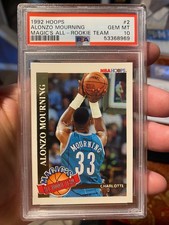 ~PSA 10 HOOPS MAGIC'S ALL ROOKIE TEAM ALONZO MOURNING 1992 NICE HOT CARD