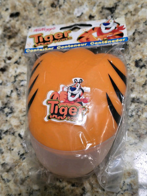 Vtg 2005 Kellogg's Tiger Power Cereal Tony the Tiger Plastic Snack Container NEW