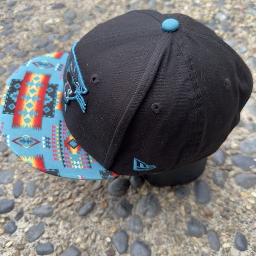 Carolina Panthers New Era 9 Fifty Snap Back Hat One Size NFL Football Tribal - Picture 4 of 6