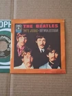 Beatles Italy Hey Jude / Revolution,VG + 45 rpm vinyl records picture sleeve