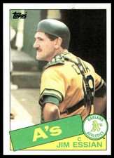 1985 Topps #472 Jim Essian Oakland Athletics NM+