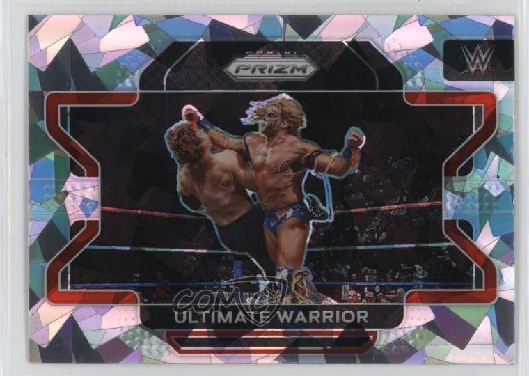 2022 Panini Prizm WWE Ice Prizm Ultimate Warrior #93 HOF 17tg