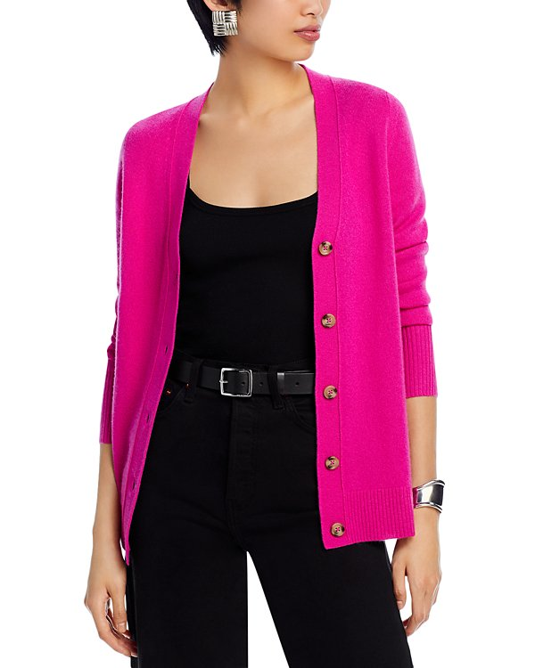 C by Bloomingdale's Cashmere Grandfather Cardigan MSRP $188