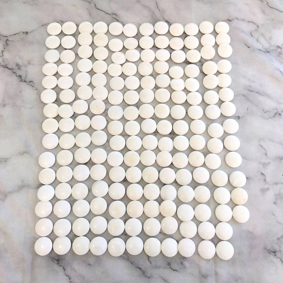 Japanese Vintage Go-Stone IGO Game Nachiguro Black & Clam White Stone W/ Bowl FS - Image 4 of 4