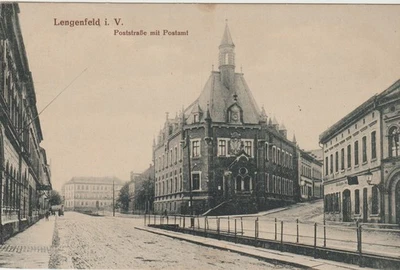 Schöne AK. Von Lengenfeld im Vogtland / Sachsen , Zu Sehen Poststrasse Postamt - Bild 1 von 2