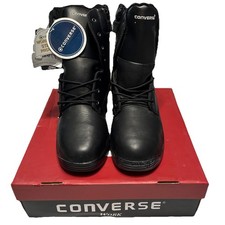 Converse Athlite C6880 Men’s Sz12 Work Boots Steel Toe EH Met Guard Zip Up BLK.