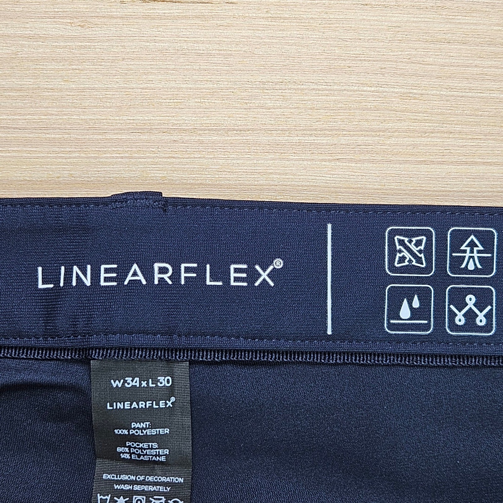 LINEARFLEX Men Navy Blue Performance Stretch Pant… - image 10