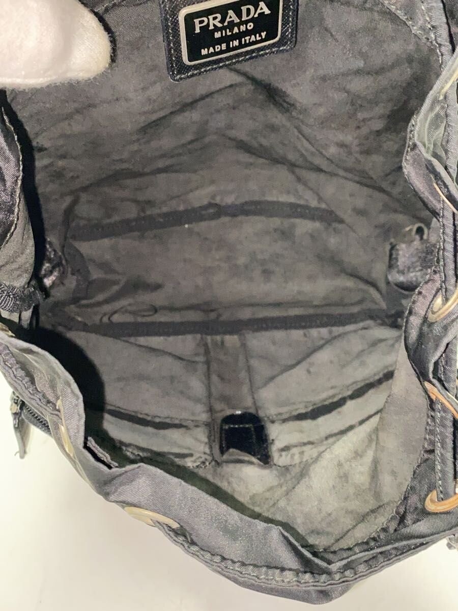 PRADA Backpack Nylon Black Solid From Japan Prada - image 6