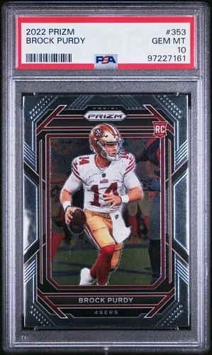 2022 Panini Prizm Brock Purdy Rookie PSA 10 GEM MT San Francisco 49ers RC