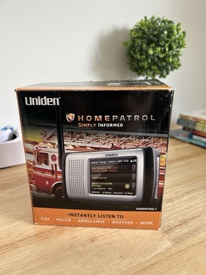 UNIDEN HOME PATROL SCANNER HOMEPATROL-1 TOUCHSCREEN FIRE POLICE WEATHER