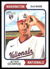 Jeter Downs 2023 Topps Heritage #84 Nationals MLB READ FREE SHIP AutographDen