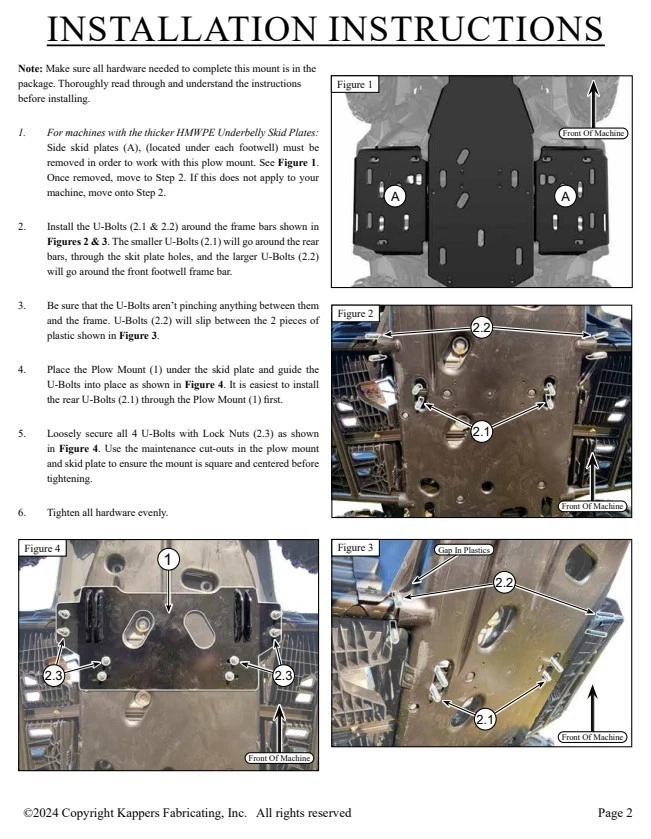 Can Am Outlander MAX 6X6 Snow Plow Mount 2025-2026 700 850 1000R ATV KFI 106625 Foto 4 de 4