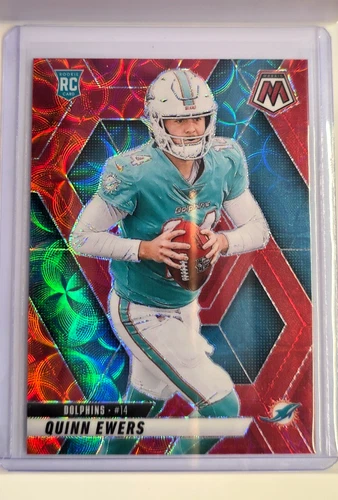2025 Panini Mosaic - Rookies Quinn Ewers #308 Red Scope Prizm (RC)