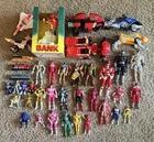 LRG Lot of Vintage 90’s Mighty Morphin Power Rangers Toys, Action Figures, New