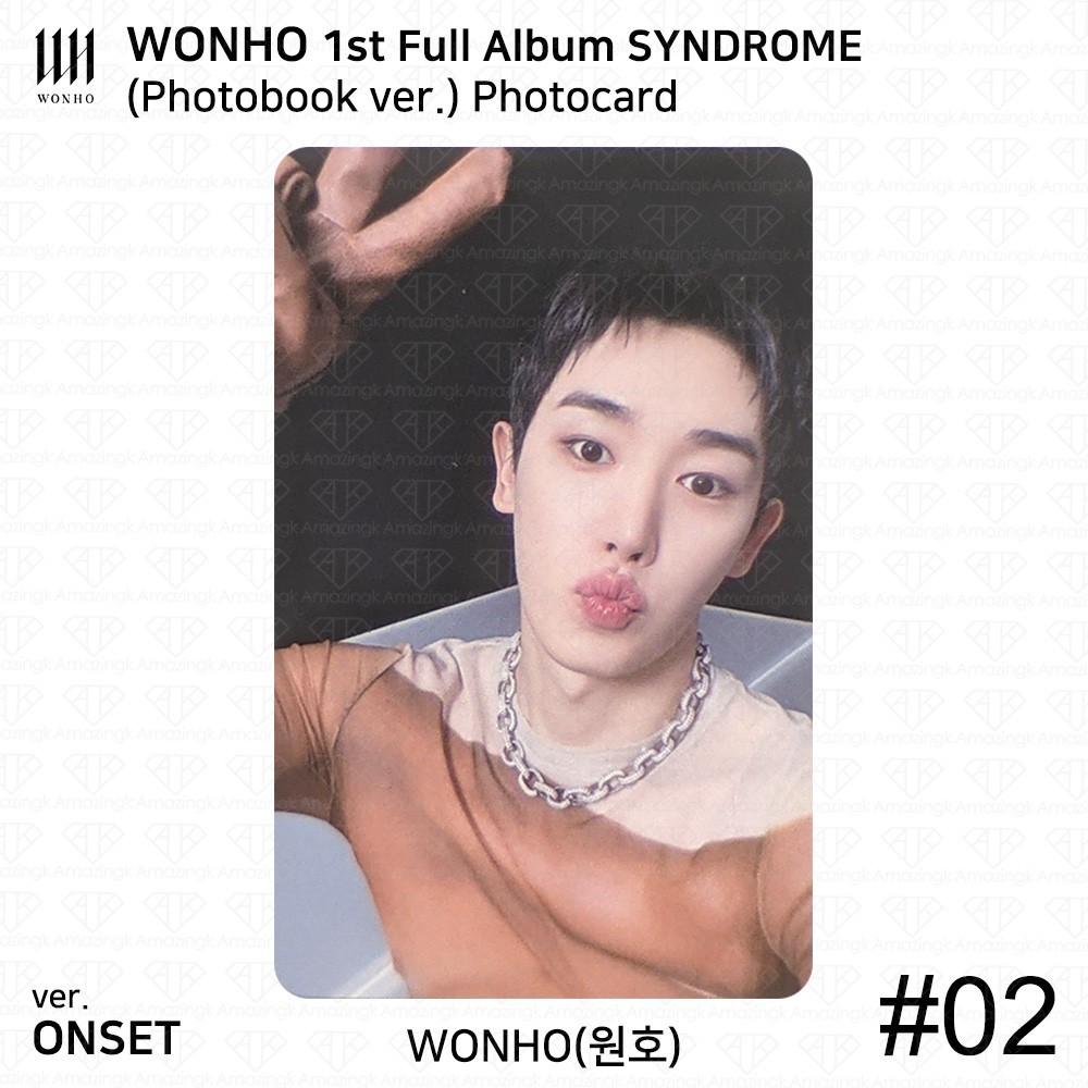 WONHO 1st Full Album SYNDROME Photobook ver. Official Photocard