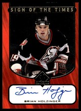 1997-98 Sp Authentic Sign of Times Brian Holzinger Auto Sabres #47 *Noles2148*