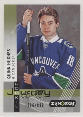 2019 Upper Deck Synergy Rookie Journey Draft Day /999 Quinn Hughes #RP-2 RC t3w