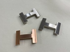 38mm Buckle Replacement Belt Buckle Brushed H Quizz with Pouch