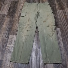Vietnam 1968 US Tropical Combat Trousers Jungle Fatigues OG 107 Rip-Stop Poplin