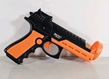 RARE PlayStation 3 Nyko Perfect Shot Gun Controller PS3 83091-U18 Black Orange