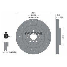 2x Bremsscheibe vorne für Mercedes GL-Klasse X166 GLE C292 W166 GLS | 26234001