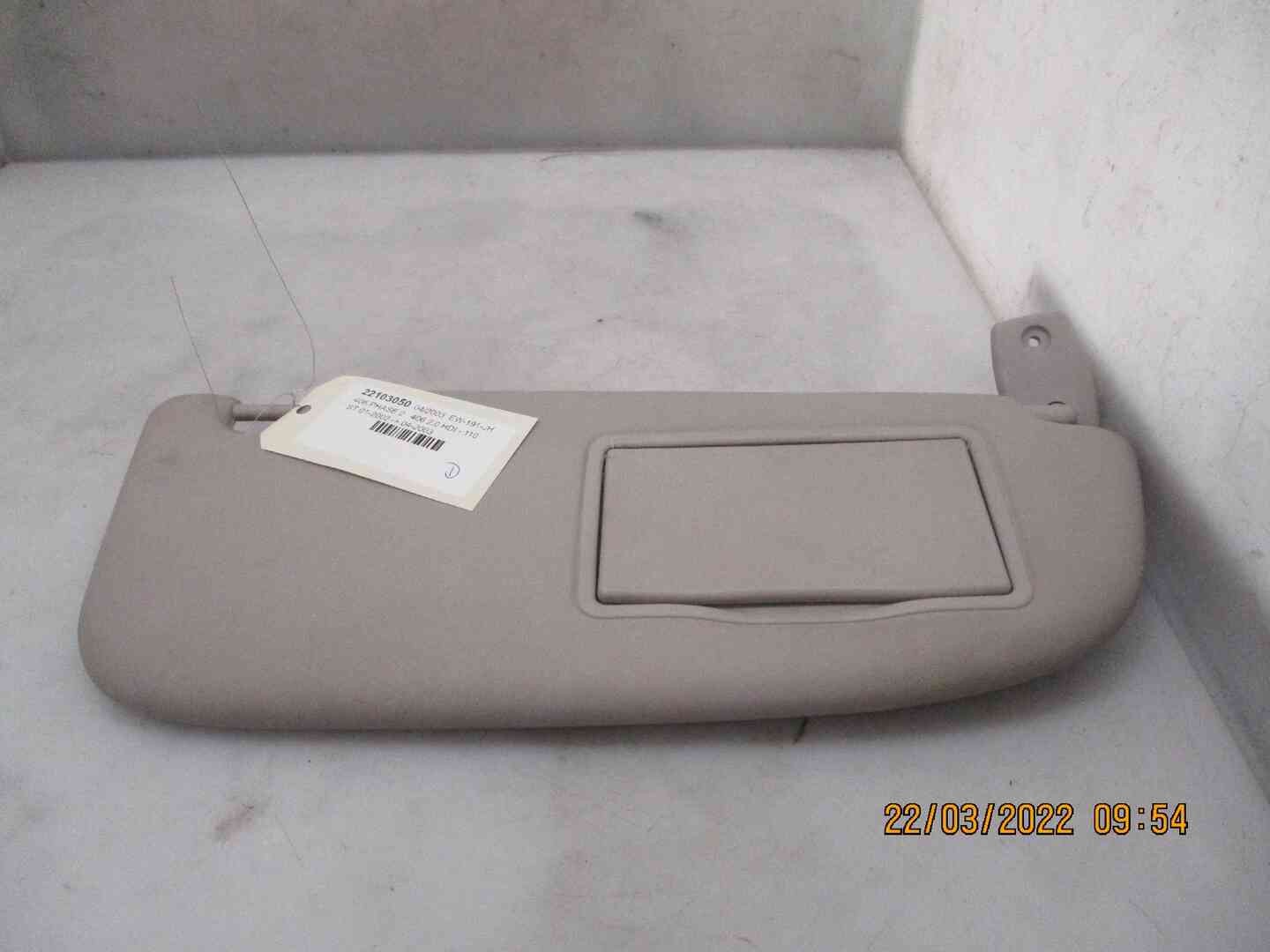 Peugeot 406 8143T3 Right Sun Visor