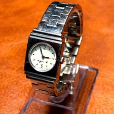 SEIKO Agnes B Vintage Rectangular Watch 90s Collectible Timepiece