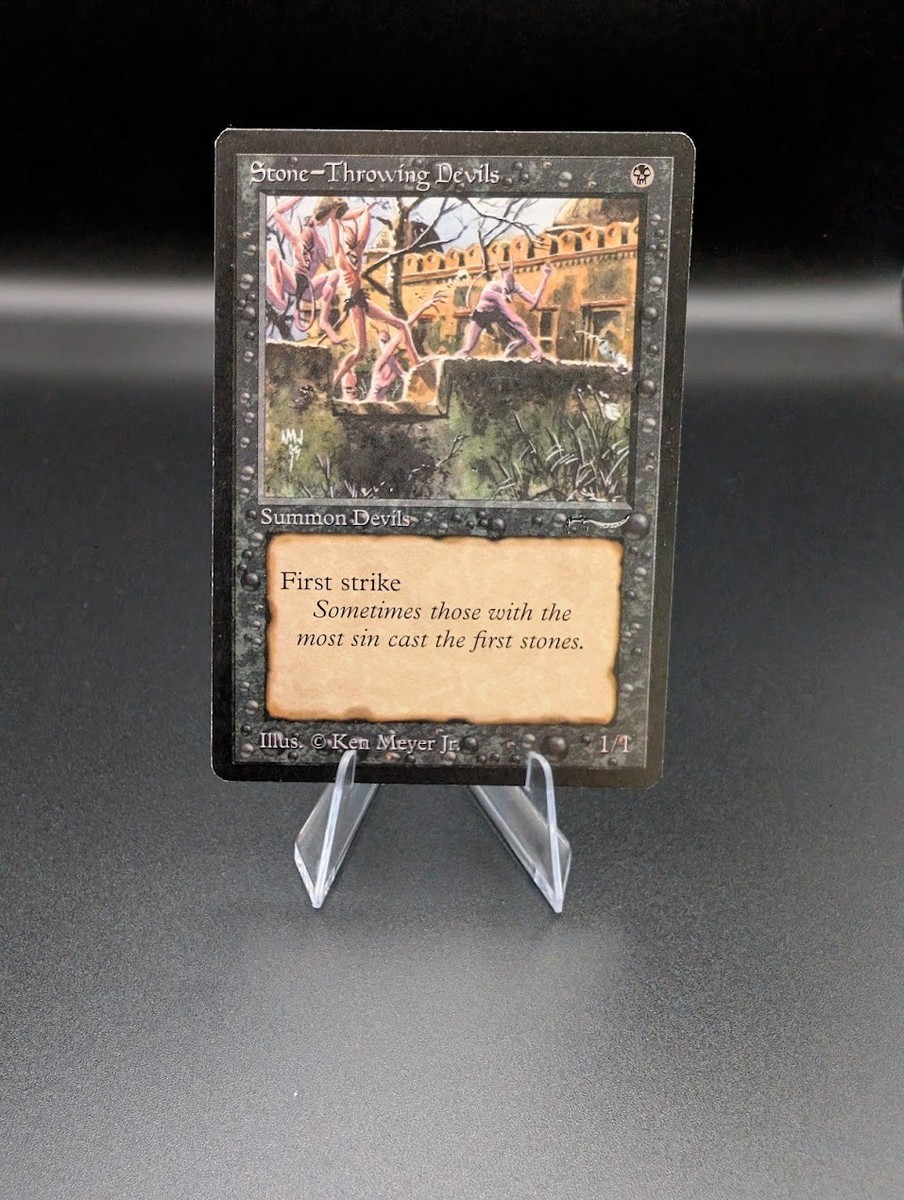 MTG Stone-Throwing Devils (Dark) Arabian Nights Regular Common for