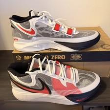 Nike Kyrie 8 White University Red Mens Size 13 Athletic Running Shoes Sneakers