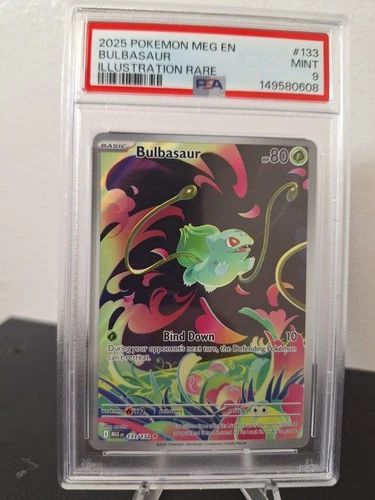 Pokémon TCG Bulbasaur Mega Evolution #133 PSA 9 MINT *FRESH CERT*